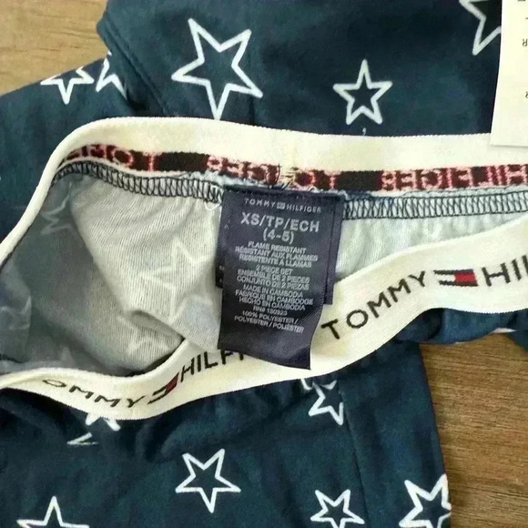 NWT Tommy Hilfiger Sleeping Pants Pajamas Stars Unisex Boys Size XS - Picture 2 of 2